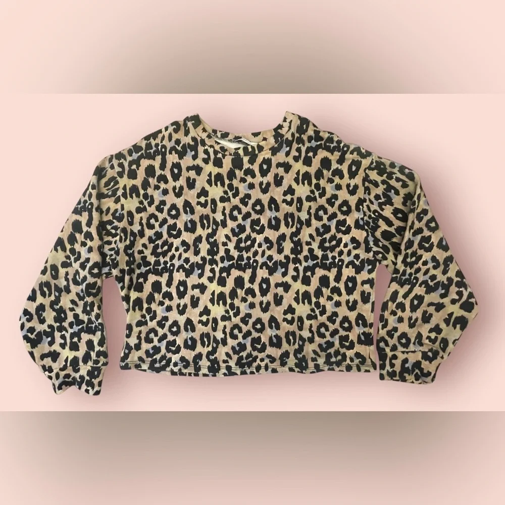 Zara Leopard Print Sweater - Picture 1 of 8